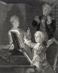 Wolfgang Amadeus Mozart as a Child by Unbekannt Unbekannt